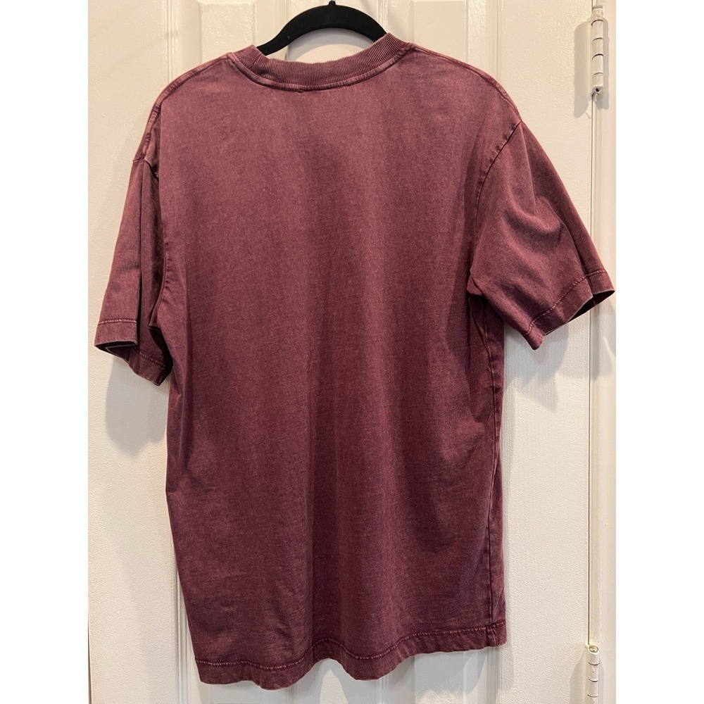 The Rolling Stones Cotton On Graphic Tee Shirt Boxy Oversized Burgundy XXS Merch - Picture 5 of 6